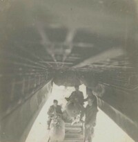 Ground crew loading bomb bay